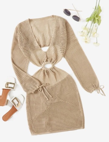 Rochie de plajă Shein, bej