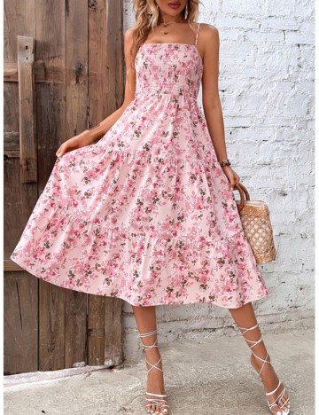 Rochie midi Shein, roz