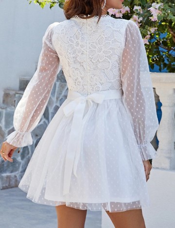 Rochie mini Simplee by Shein, alb