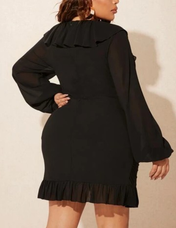 Rochie mini Shein Curve+, negru