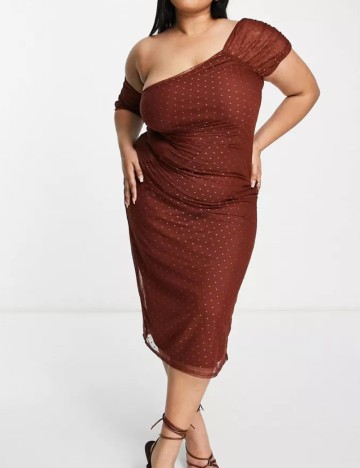 Rochie midi ASOS, maro