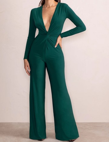 Salopetă lungă Club L London, verde