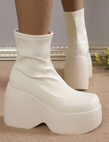 Botine Shein, crem