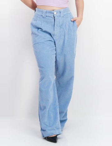 Pantaloni Raiați River Island, albastru