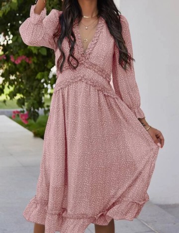 Rochie midi Shein, roz