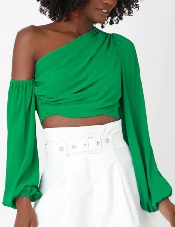 Top Shein, verde