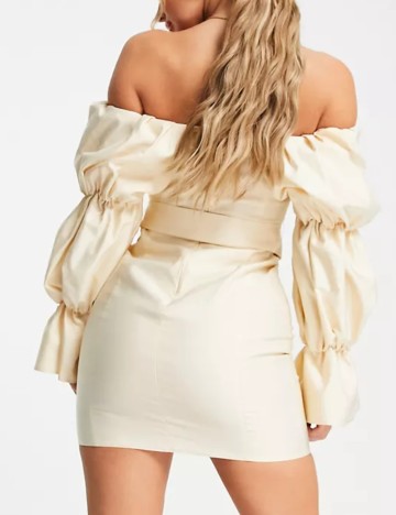 Rochie mini ASOS, crem