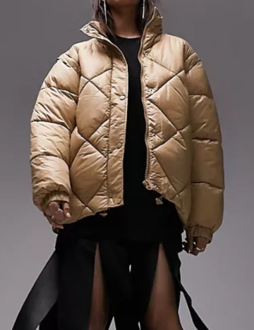 Geacă Cu Mâneci Detașabile Topshop, bej