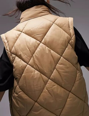 Geacă Cu Mâneci Detașabile Topshop, bej