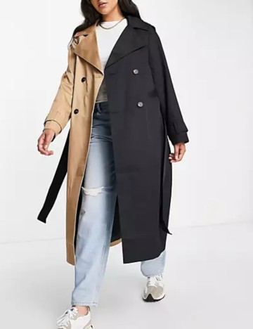 Trench ASOS, mix culori