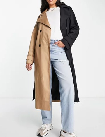 Trench ASOS, mix culori