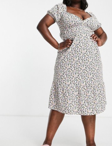 Rochie midi ASOS, mix culori