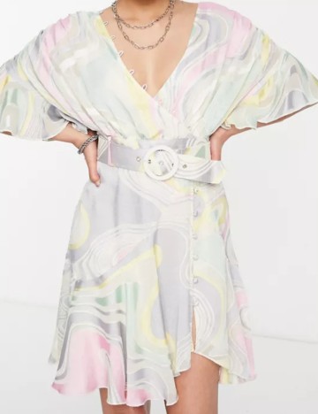 Rochie mini ASOS, mix culori