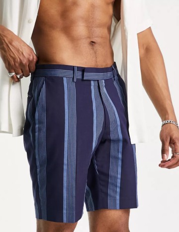 Pantaloni scurți ASOS, albastru