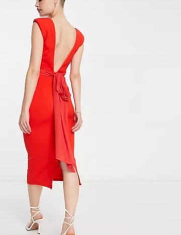 Rochie midi ASOS, roșu