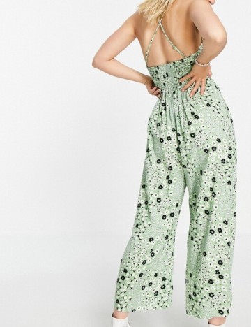 Salopetă lungă ASOS, verde