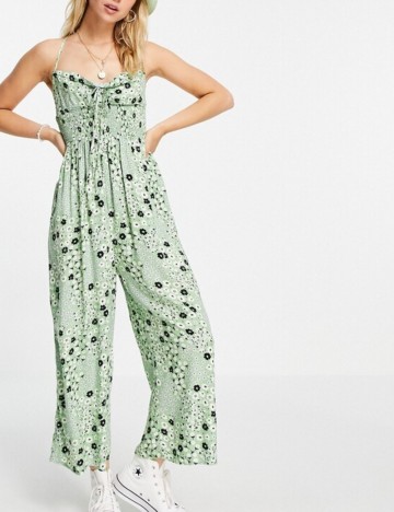 Salopetă lungă ASOS, verde