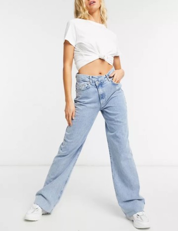 Jeans Stradivarius, albastru