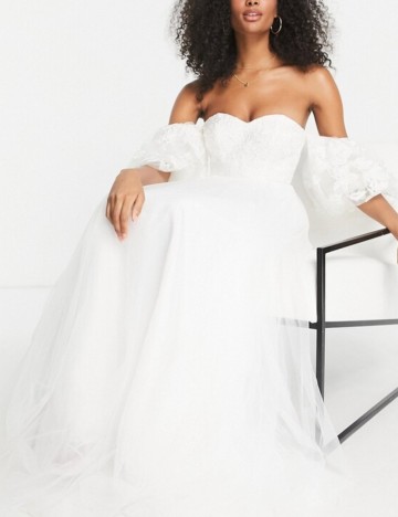 Rochie de ocazie și bridal ASOS, alb