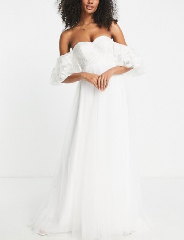 Rochie de ocazie și bridal ASOS, alb