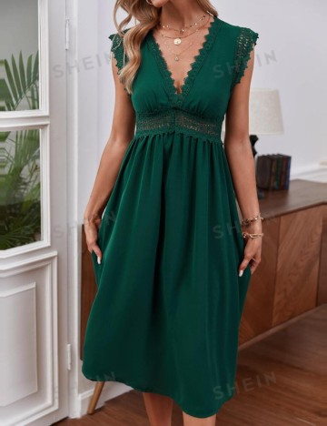 Rochie midi Shein, verde