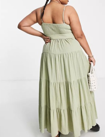 Rochie maxi ASOS, verde