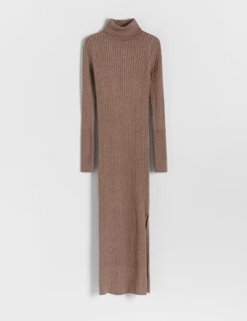 Rochie midi RESERVED, maro