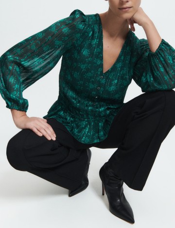 Cămașă RESERVED, verde