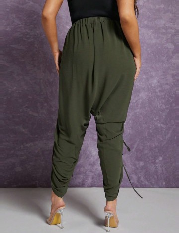 Pantaloni Shein Curve+, verde