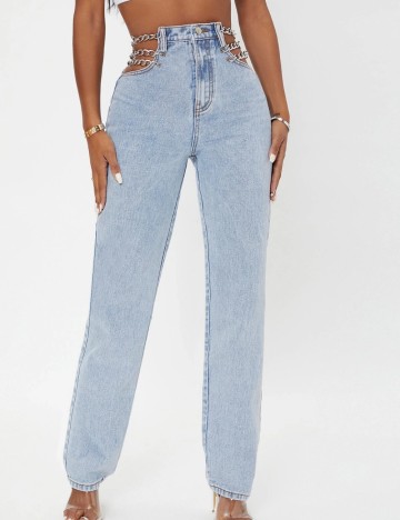 Jeans Shein, albastru