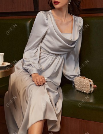 Rochie maxi Shein, gri