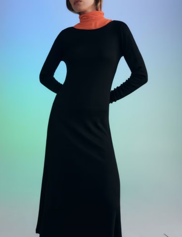 Rochie maxi RESERVED, negru