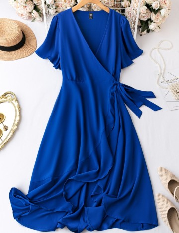 Rochie maxi Shein Curve+, albastru