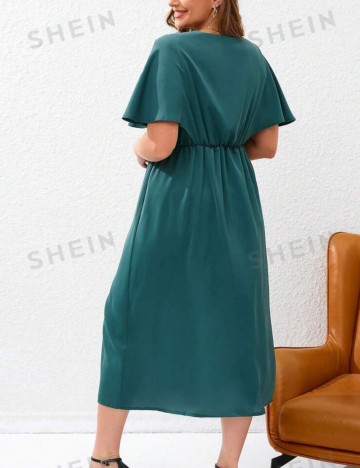Rochie midi Shein Curve+, verde