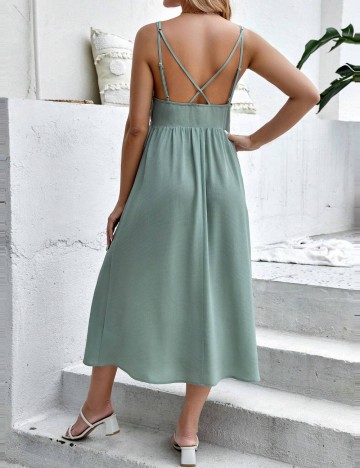 Rochie midi Shein, kaki