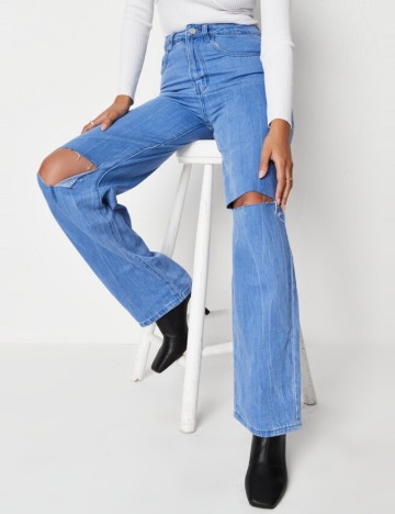 Jeans Missguided, albastru denim