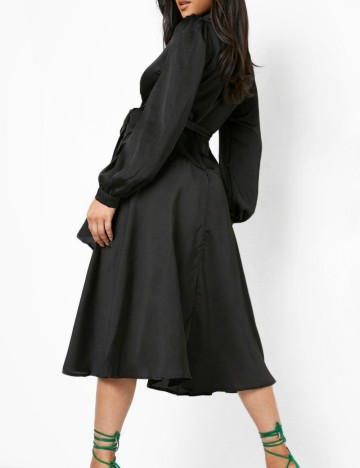 Rochie midi Boohoo, negru
