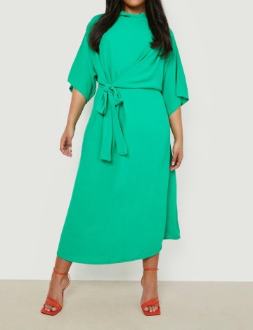 Rochie midi Boohoo, verde