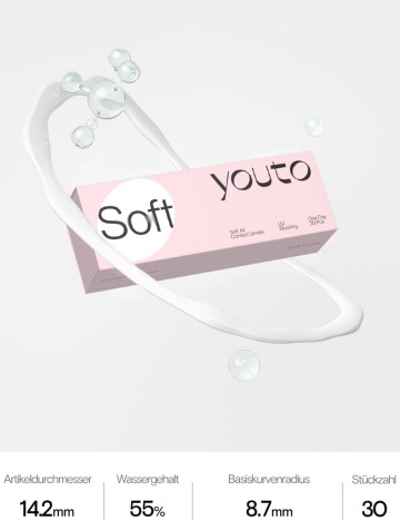 Lentile de contact Youto, transparent