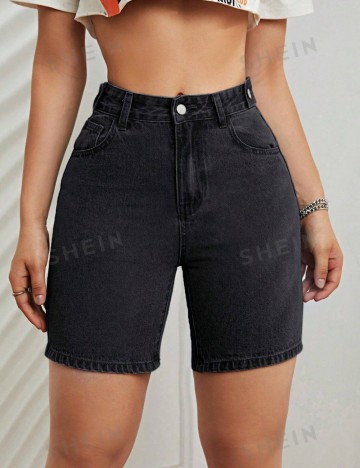 Pantaloni scurți Shein, negru