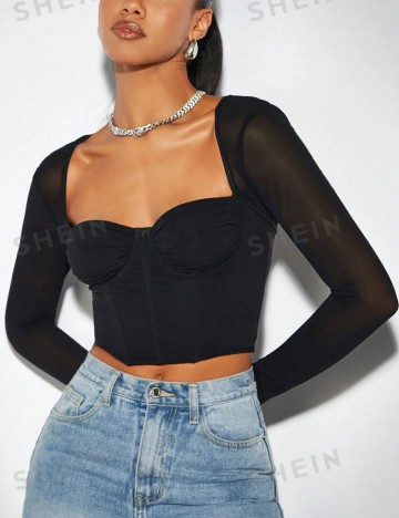 Top Shein, negru
