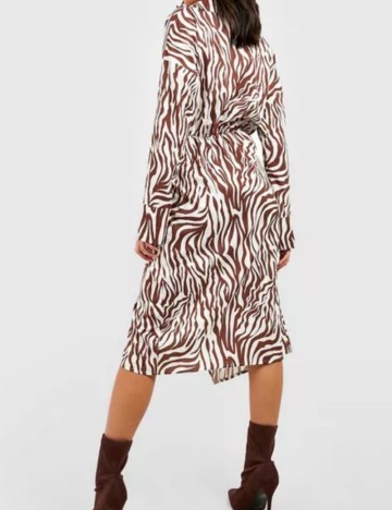 Rochie midi Boohoo, mix culori