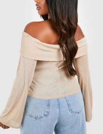 Cămașă Boohoo, bej