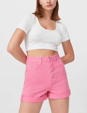 Pantaloni scurți Stradivarius, roz