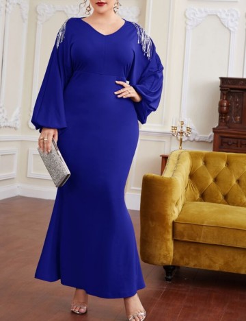 Rochie de ocazie Shein, albastru