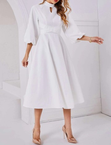 Rochie midi Shein, alb