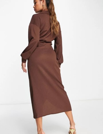Rochie midi ASOS, maro