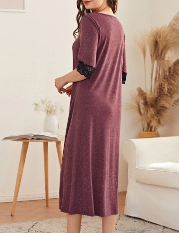 Rochie De Noapte Shein, vișiniu