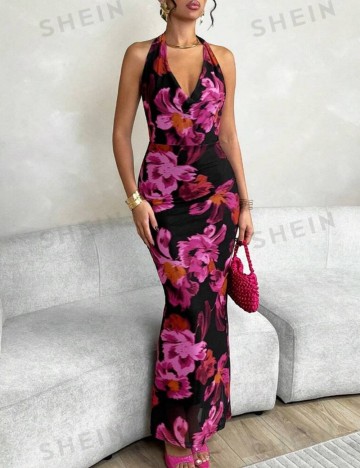 Rochie maxi Shein, mix culori