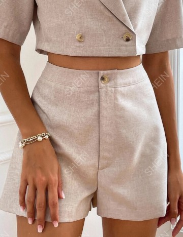 Pantaloni scurți Shein, bej